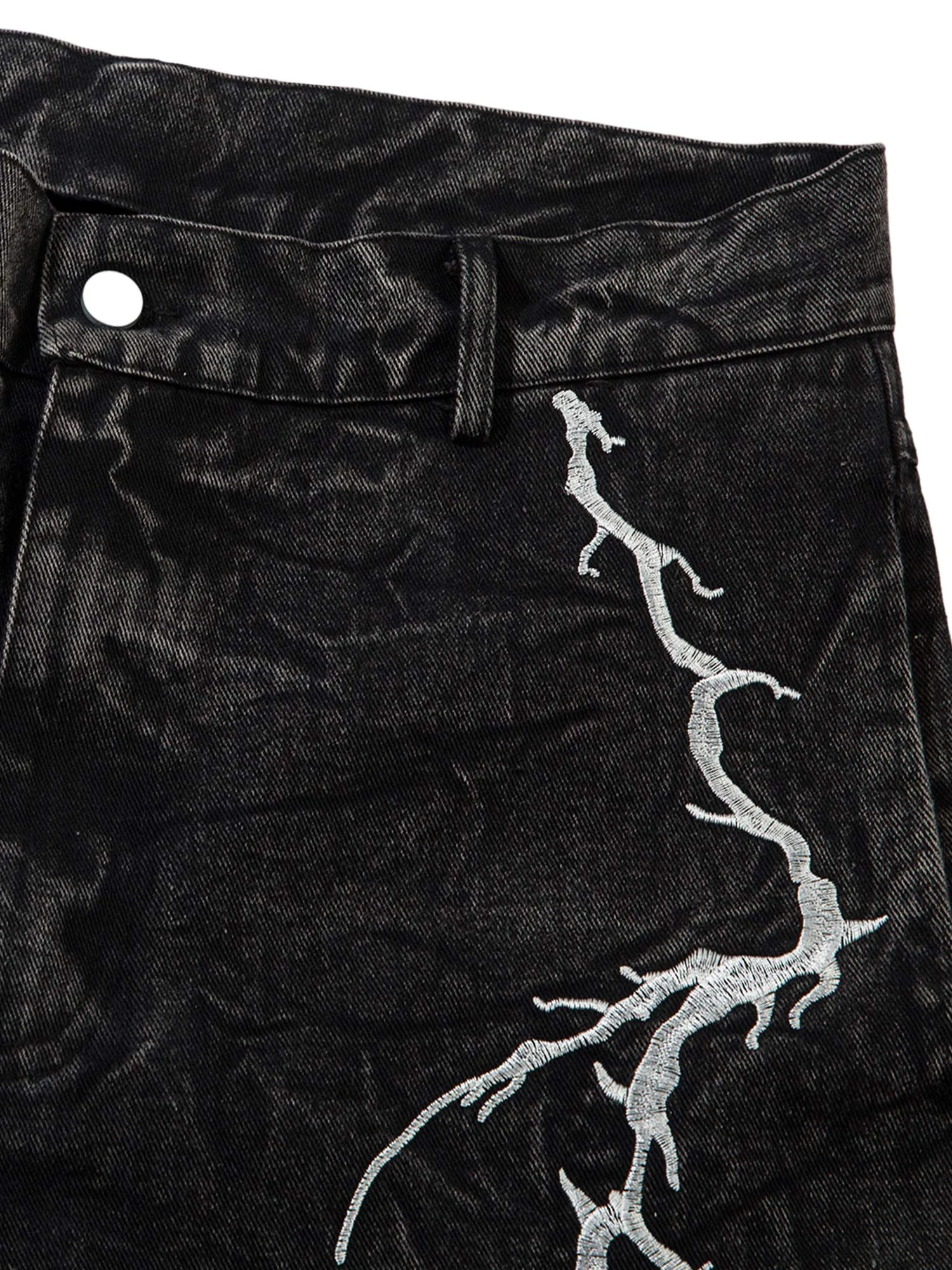 1984 High Street Hip-hop Distressed Washed Jeans - 2185