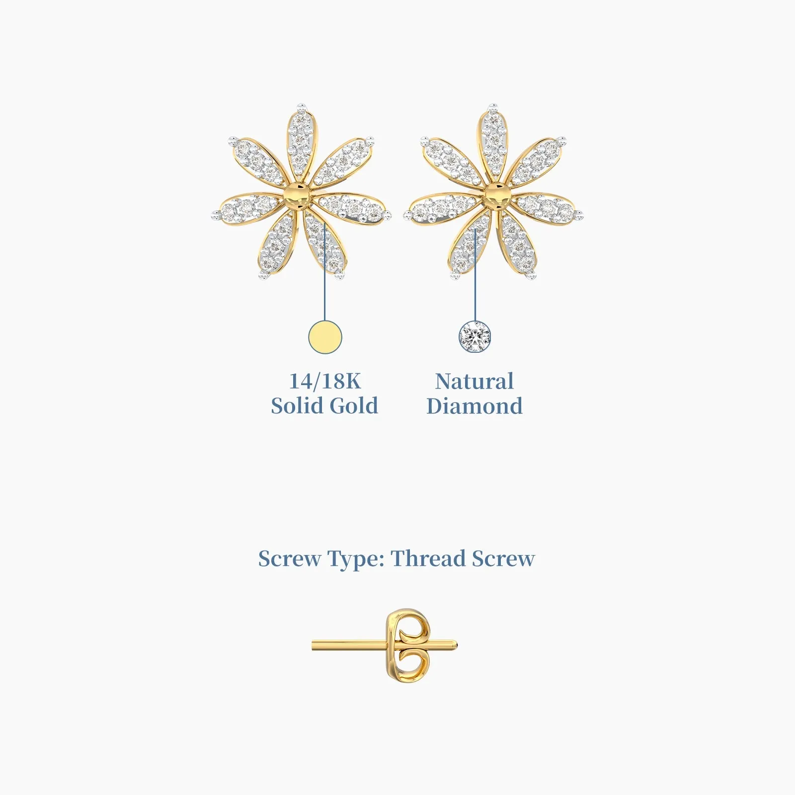 Allure Natural Diamond Earstud