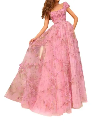Amarra - Floral Embellished Gown
