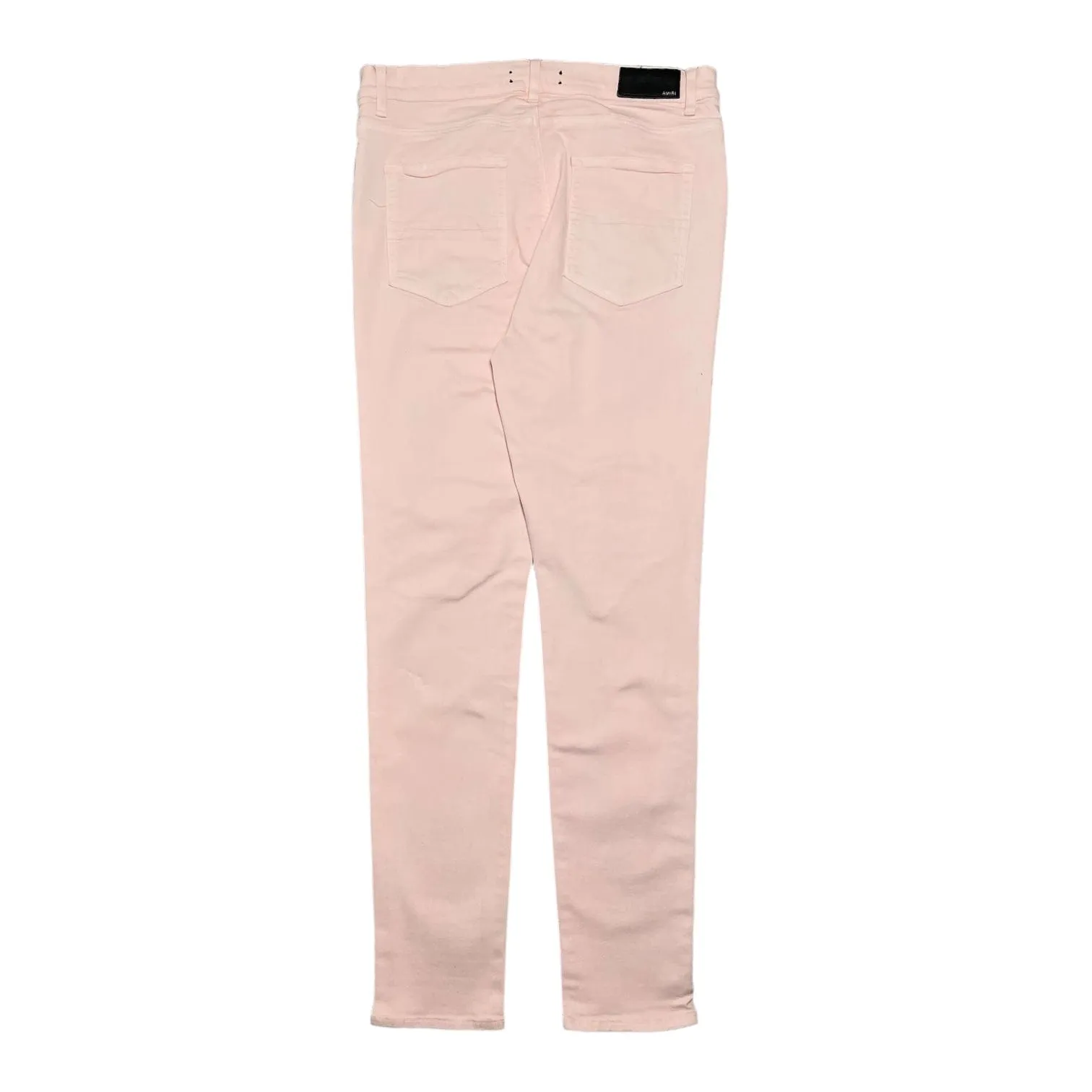 Amiri MX1 Denim Patch Jeans  Pink Pre-Owned