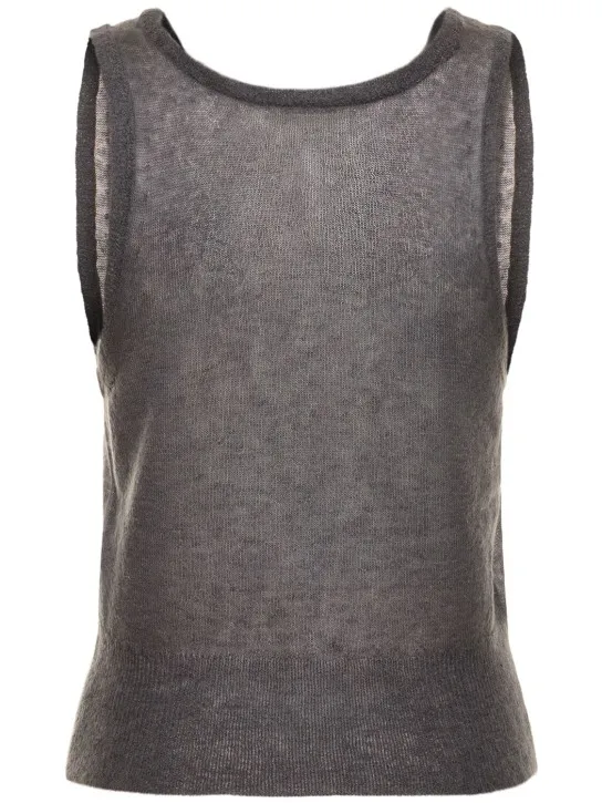 Auralee   Mohair &amp; wool knit tank top 