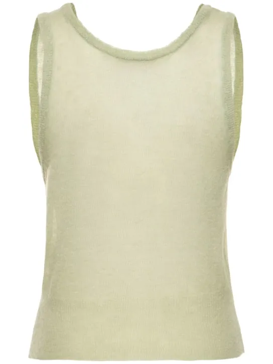 Auralee   Mohair &amp; wool knit tank top 