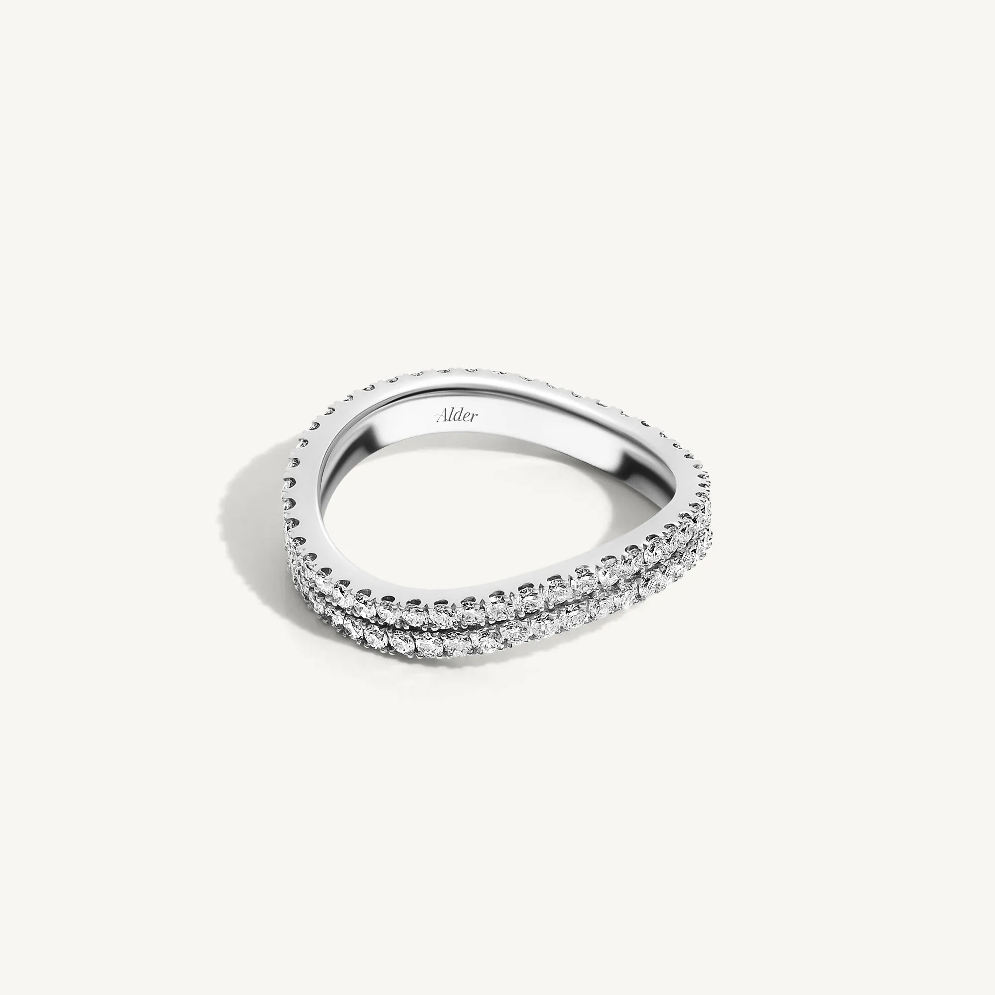 Bella Diamond Curved Ring