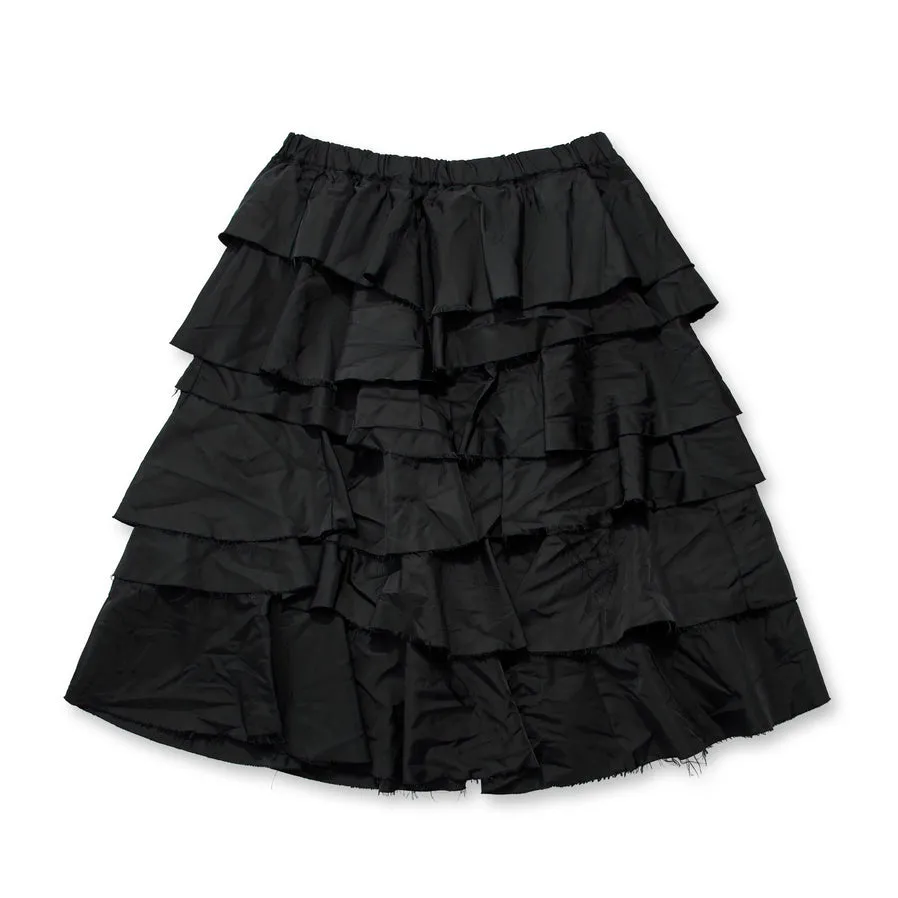 BLACK Comme des Garçons Tiered Skirt (Black)