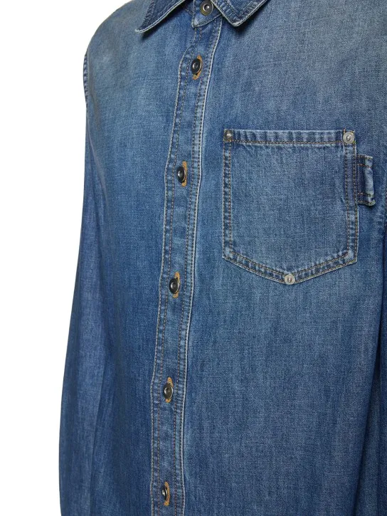 Bottega Veneta   Light washed denim shirt 