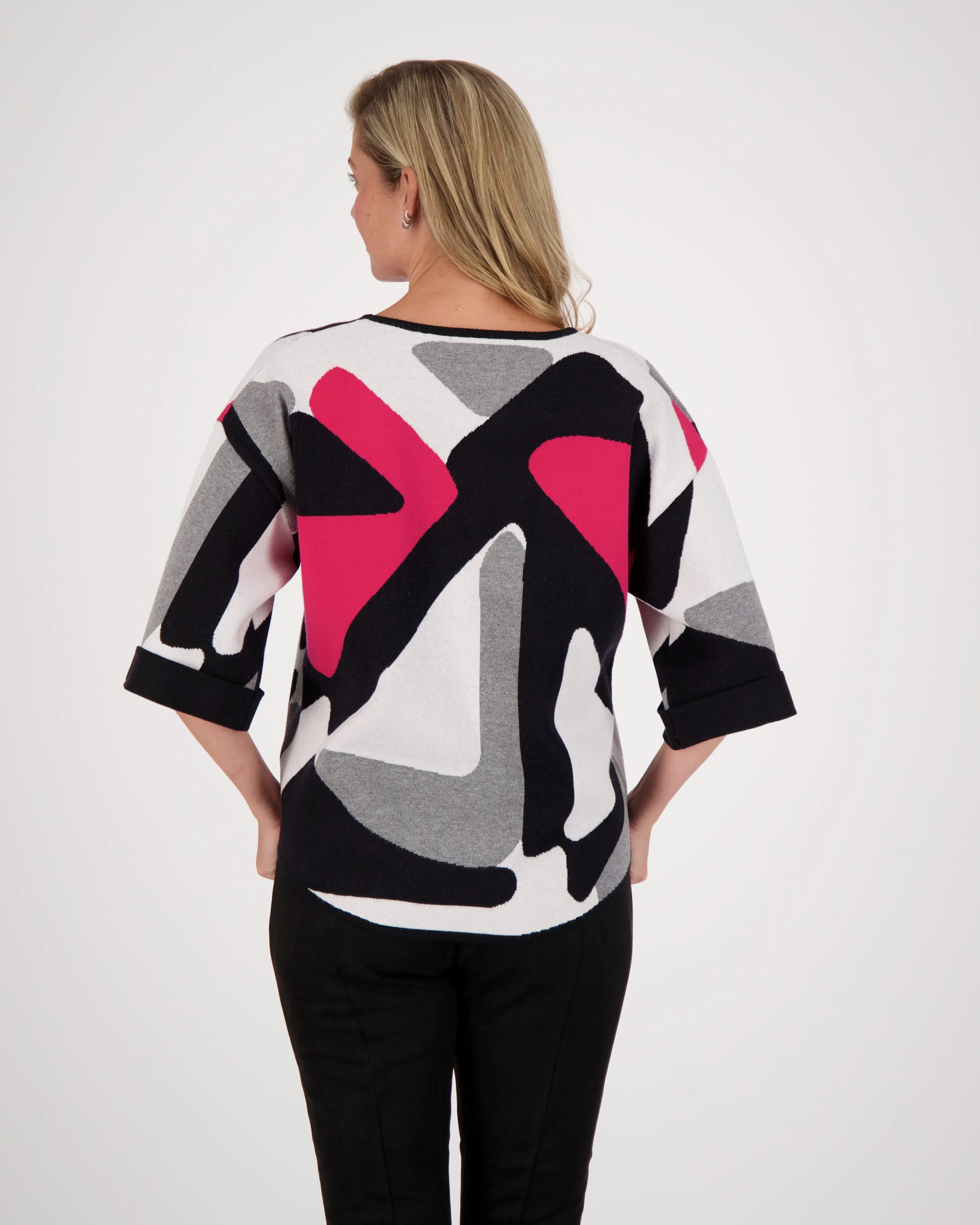 Colour Block Knit Top