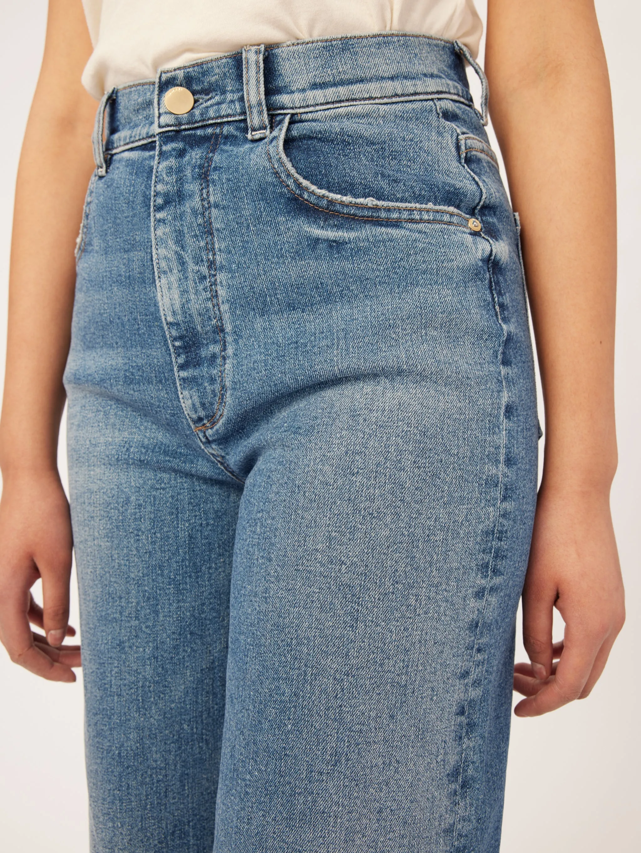 DL1961 Hepburn Wide Leg - East Lake