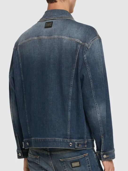 Dolce&amp;Gabbana   Washed stretch denim jacket 