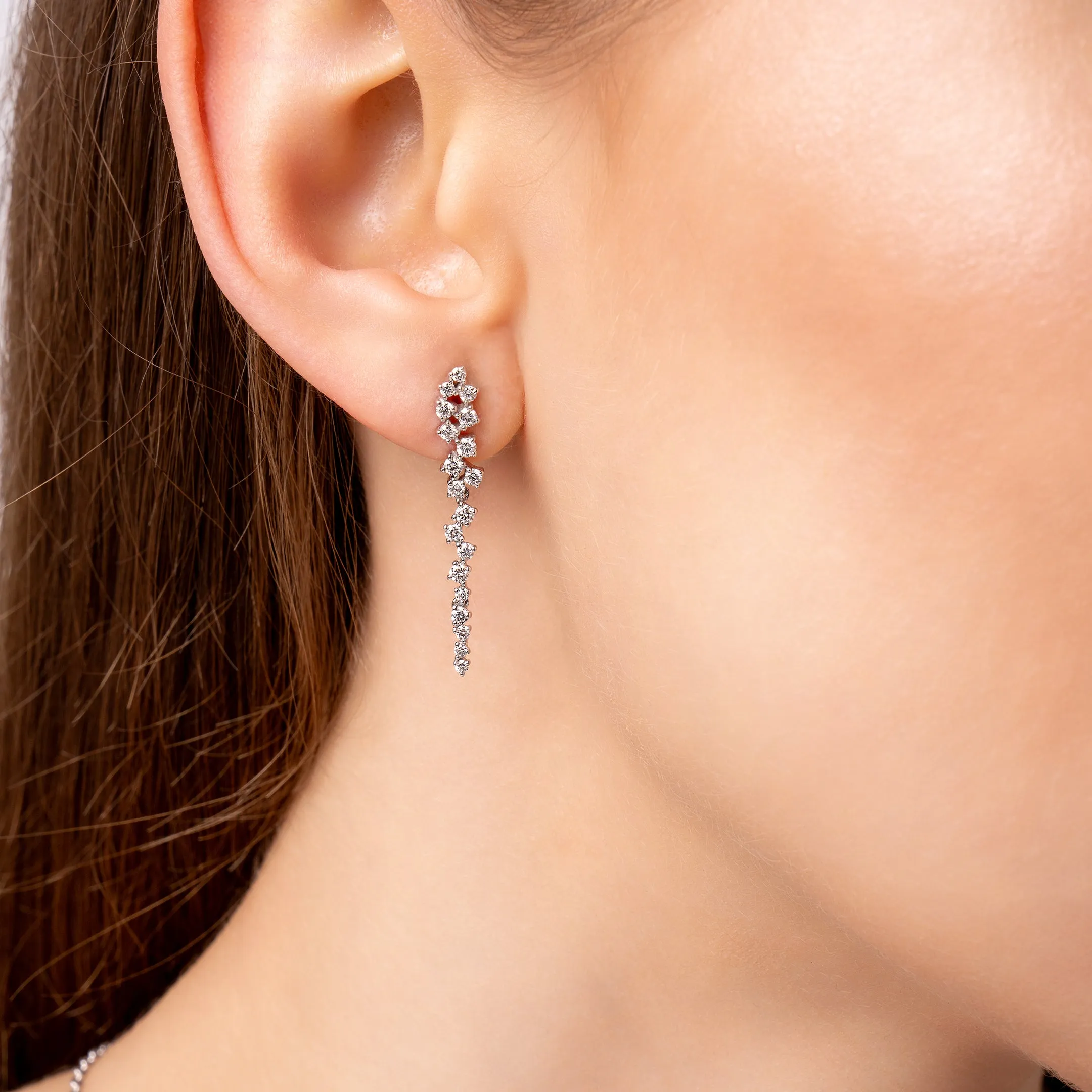 Elysian Diamond Drop Earrings