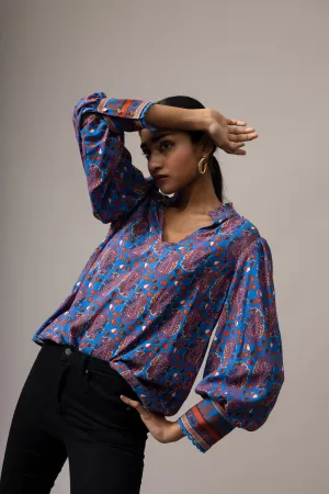 Emily Lovelock Directoire Blue Blouse