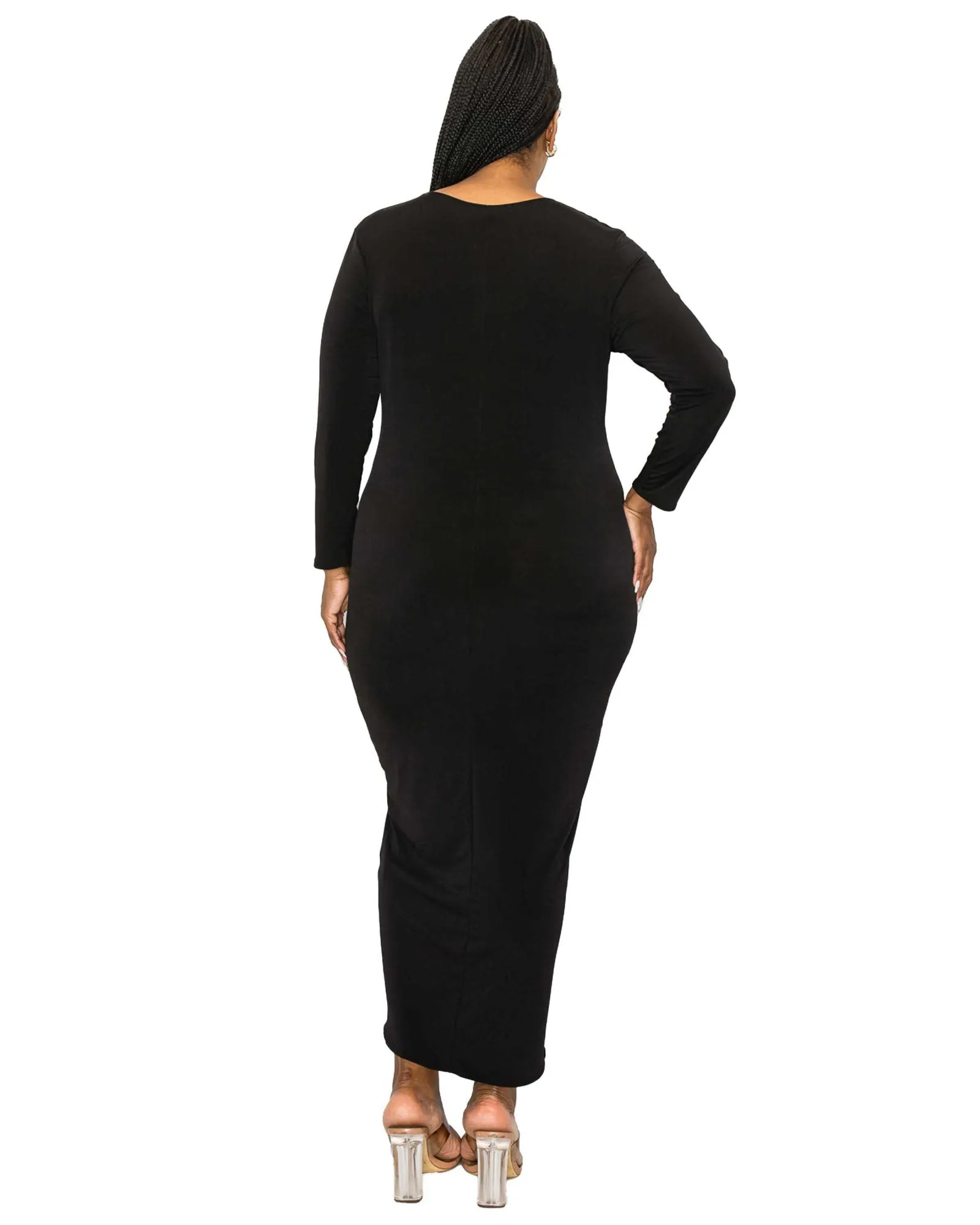 Evalina Midi Dress | Black