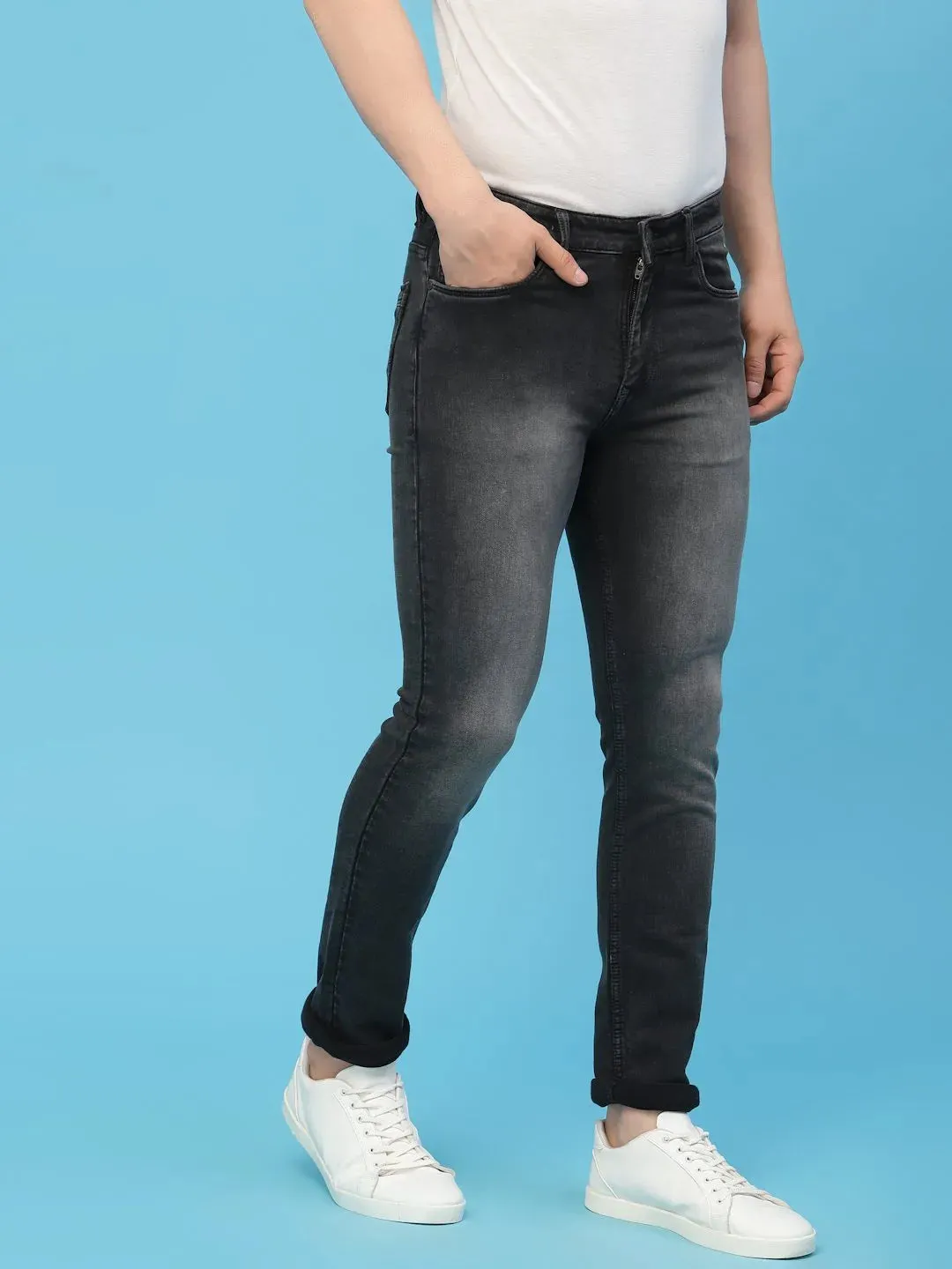 Flawless Men Fossil Grey Denim
