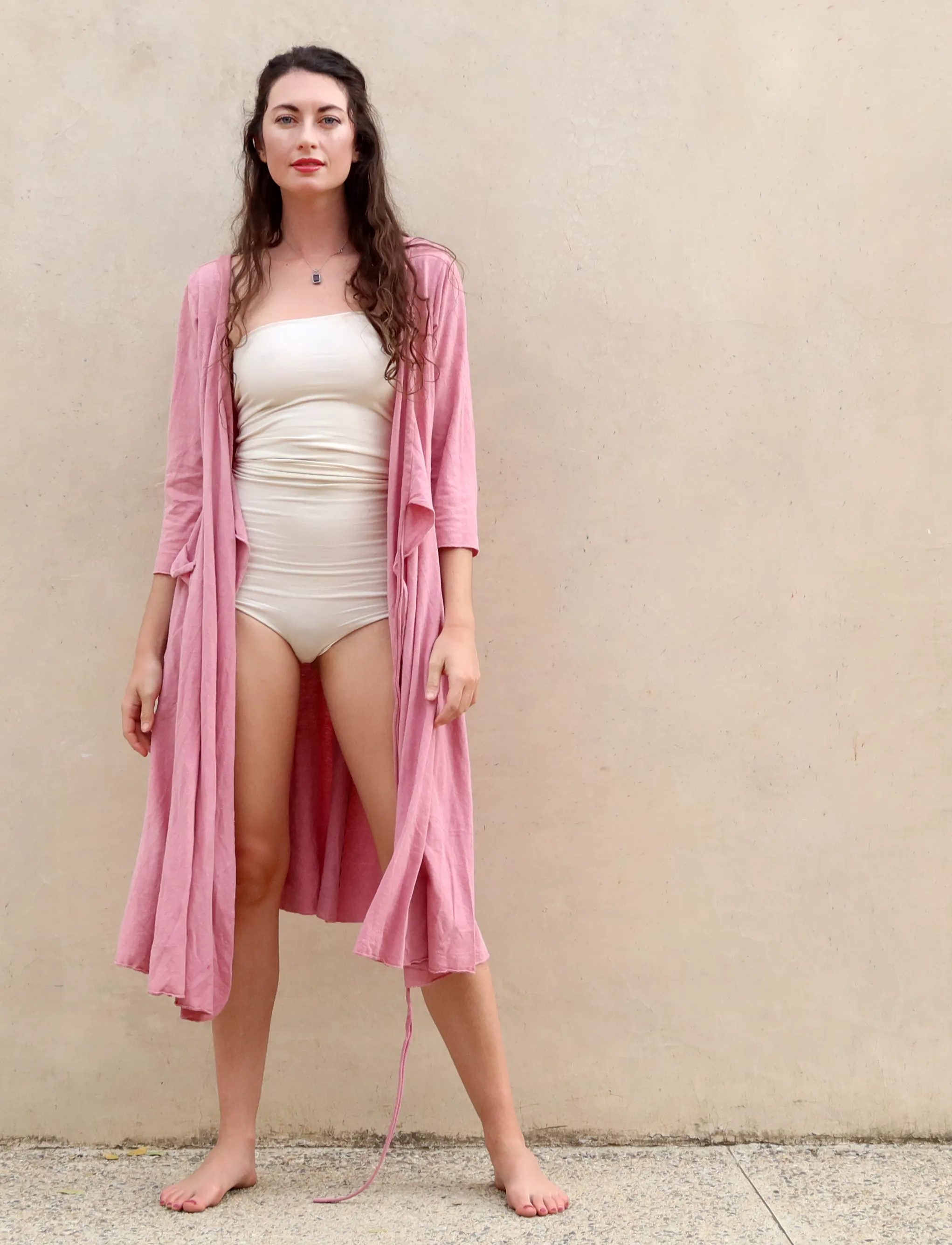 Flip Wrap Perfect Pockets Below Knee Dress