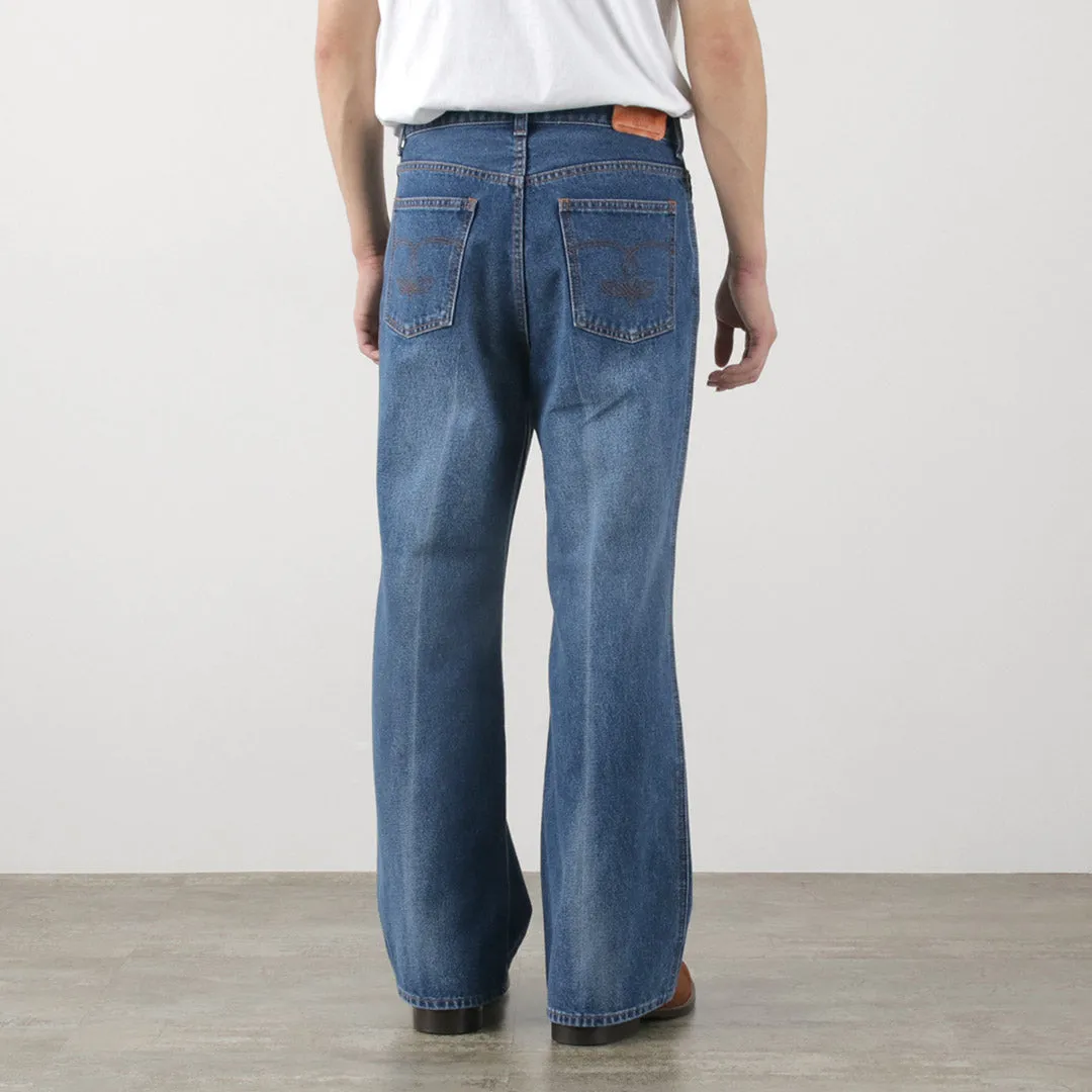 FREEMANS SPORTING CLUB / Francis Boots Cut Jeans Center Crease
