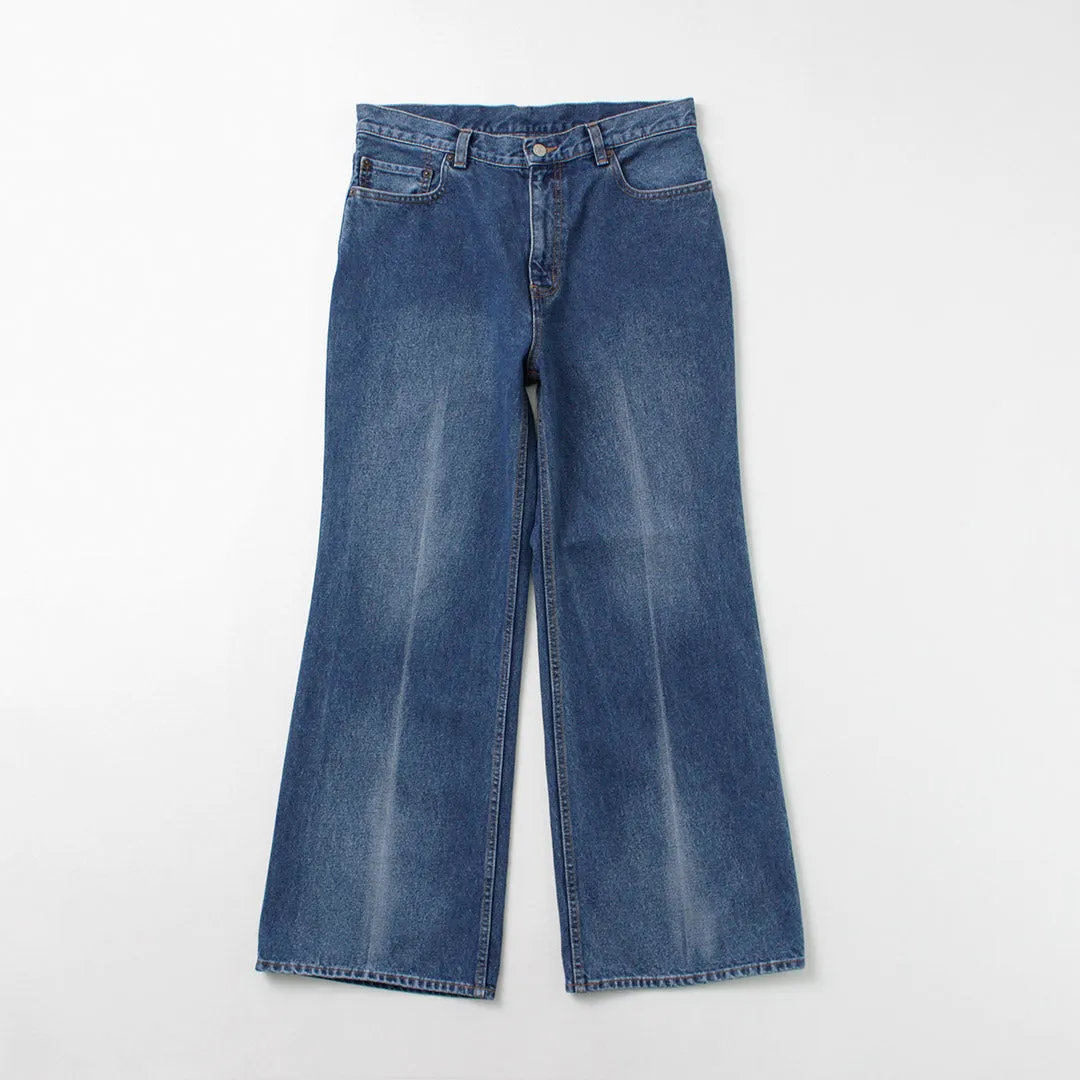 FREEMANS SPORTING CLUB / Francis Boots Cut Jeans Center Crease