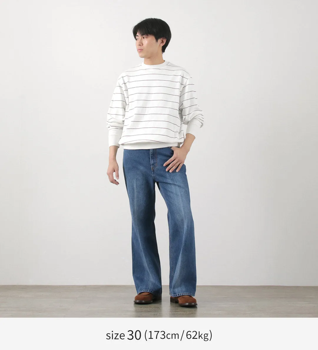 FREEMANS SPORTING CLUB / Francis Boots Cut Jeans Center Crease
