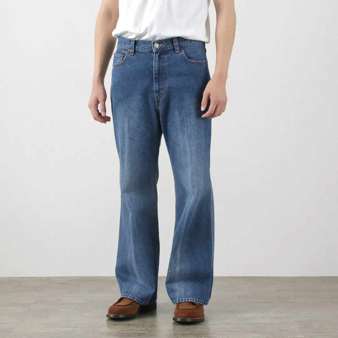FREEMANS SPORTING CLUB / Francis Boots Cut Jeans Center Crease