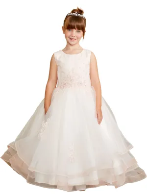 Girls Lace Applique Tail Skirt Special Occasion, Sizes 2-16