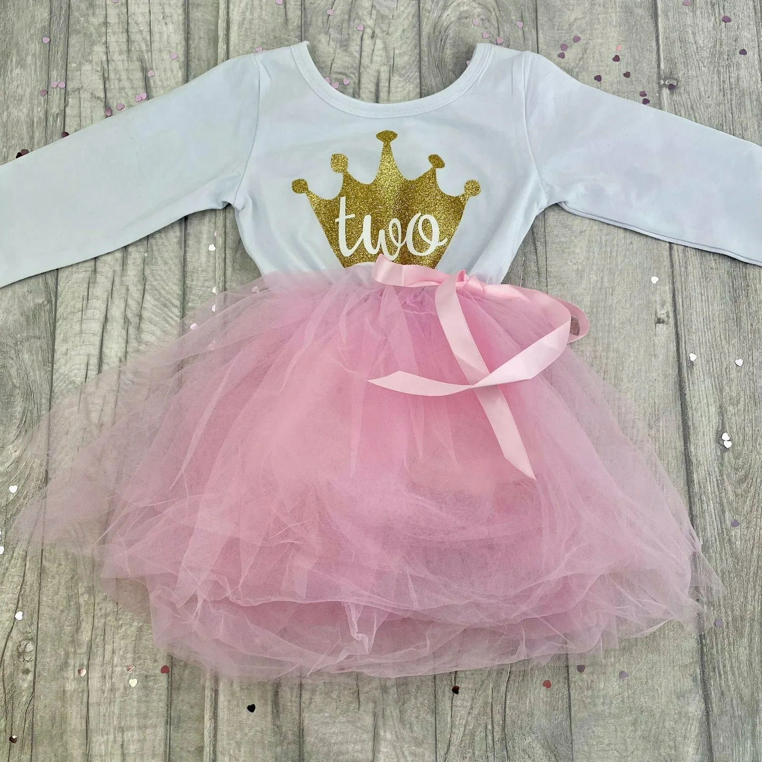 Girls Pink Birthday Tutu Party Dress