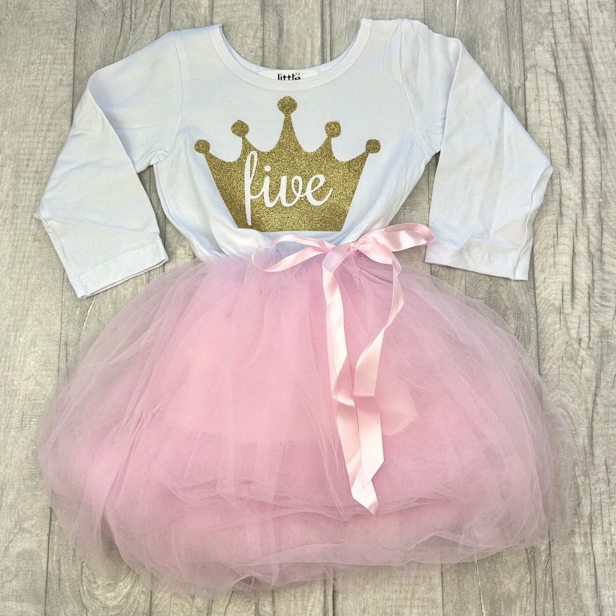 Girls Pink Birthday Tutu Party Dress