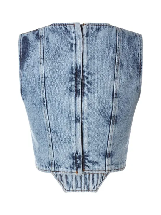 Giuseppe Di Morabito   Cotton denim top 