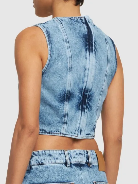 Giuseppe Di Morabito   Cotton denim top 