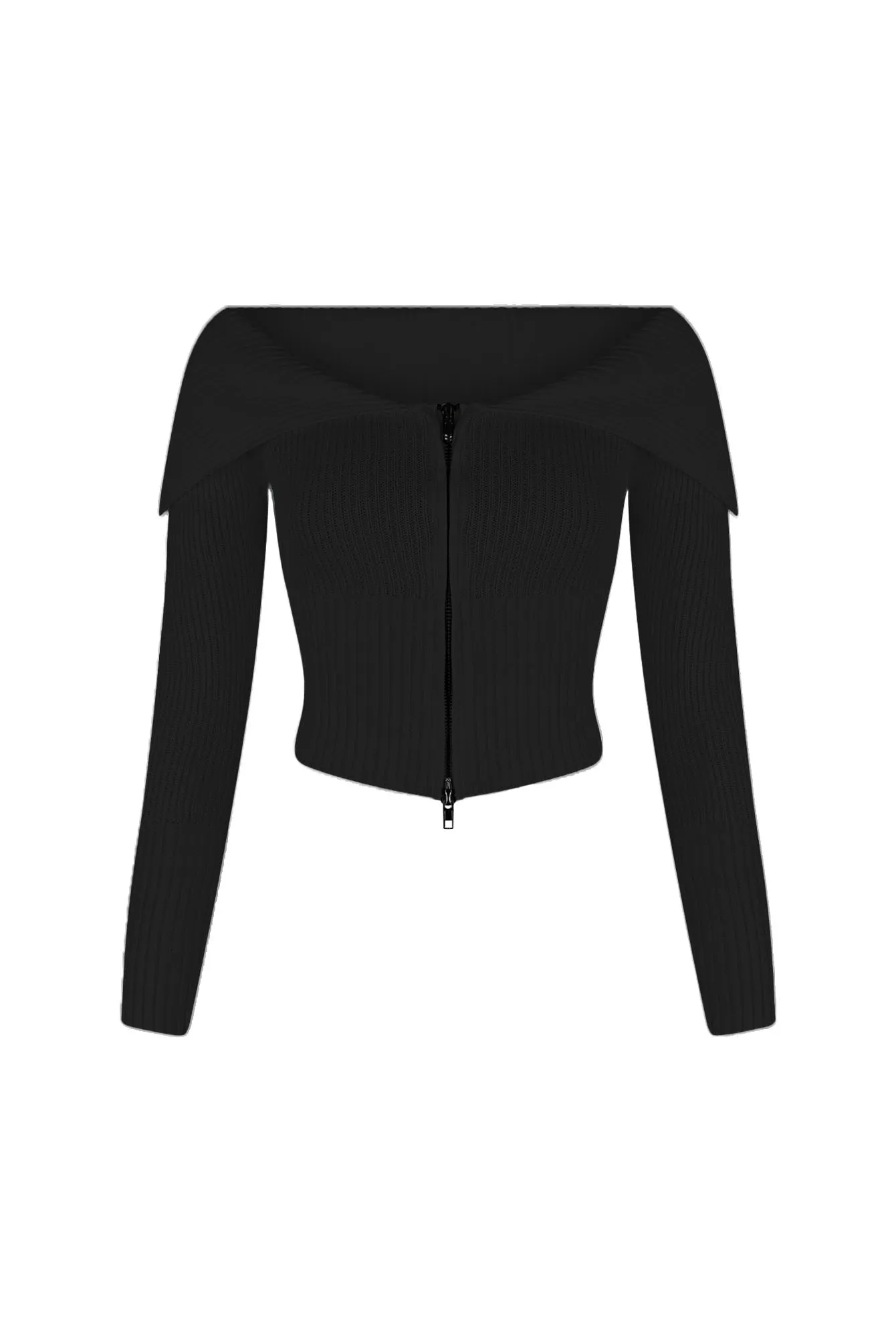 Good Luck Knit Two Way Zipper Top