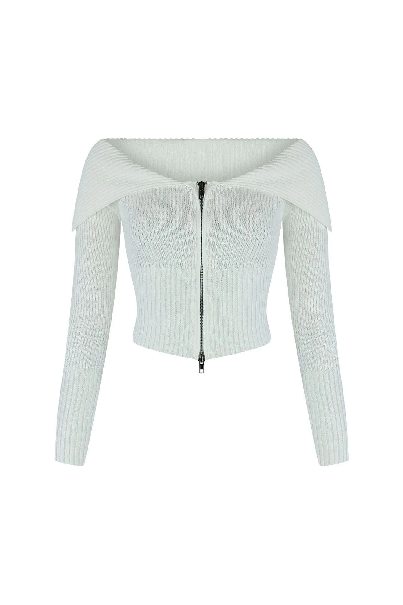 Good Luck Knit Two Way Zipper Top