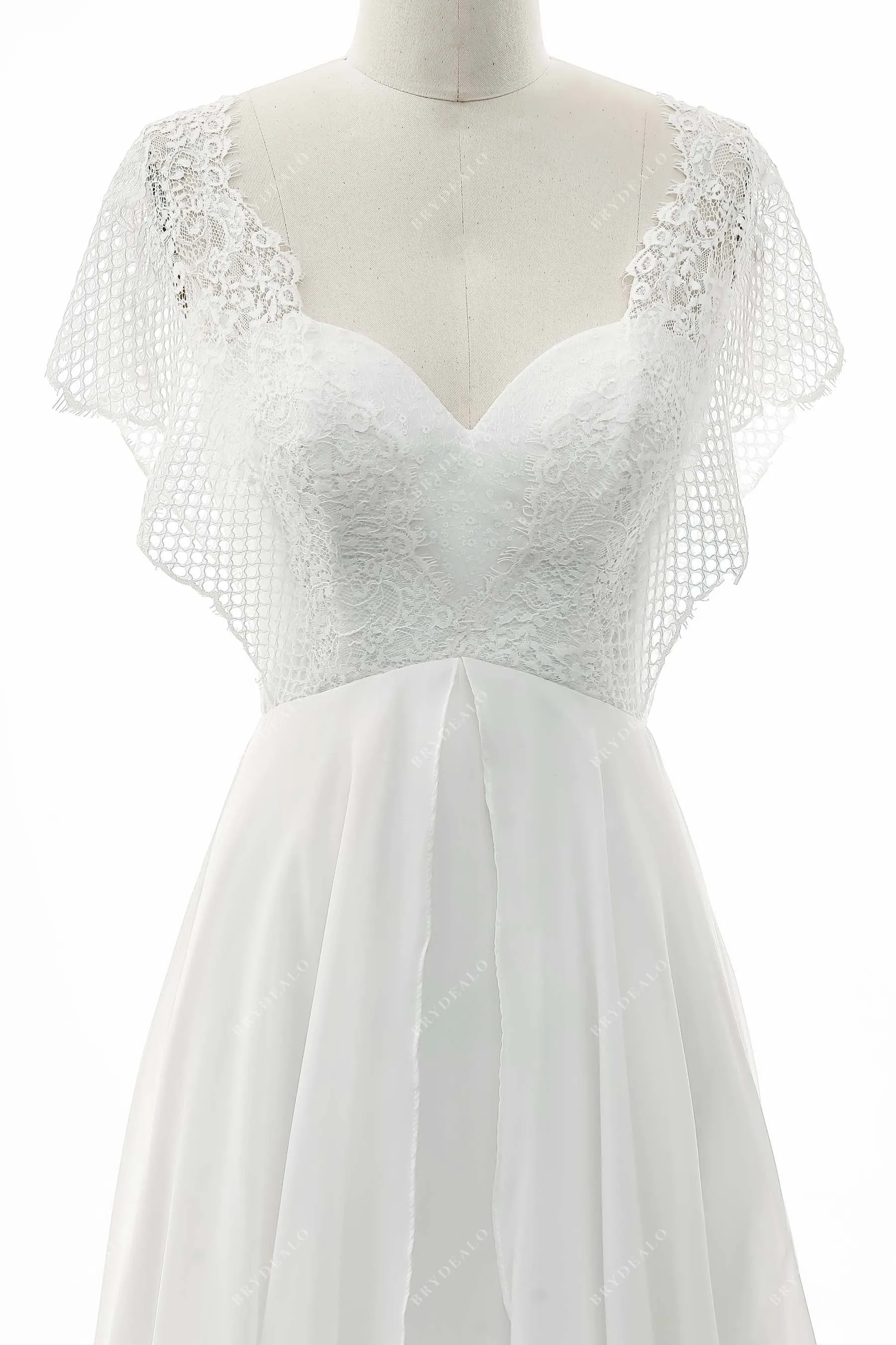 Grecian Lace A-line Wedding Dress