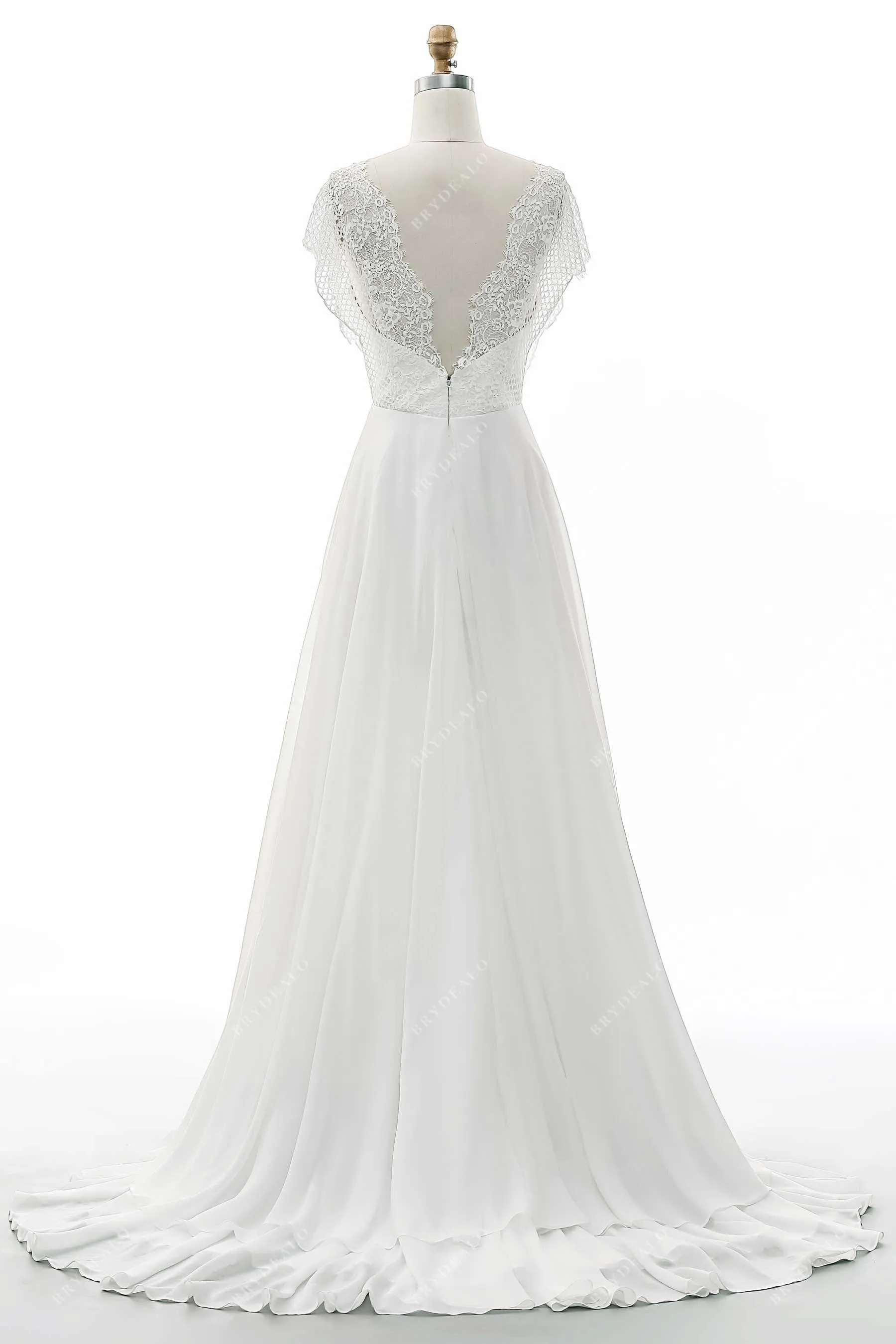 Grecian Lace A-line Wedding Dress