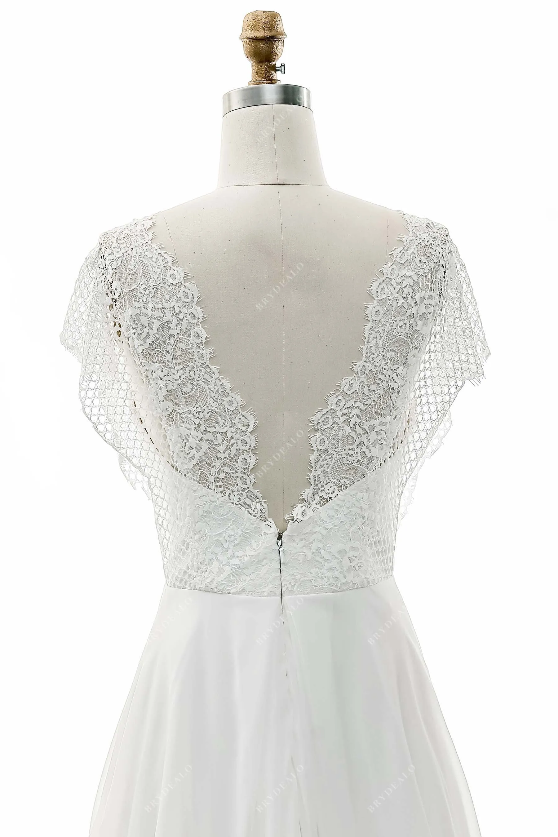 Grecian Lace A-line Wedding Dress