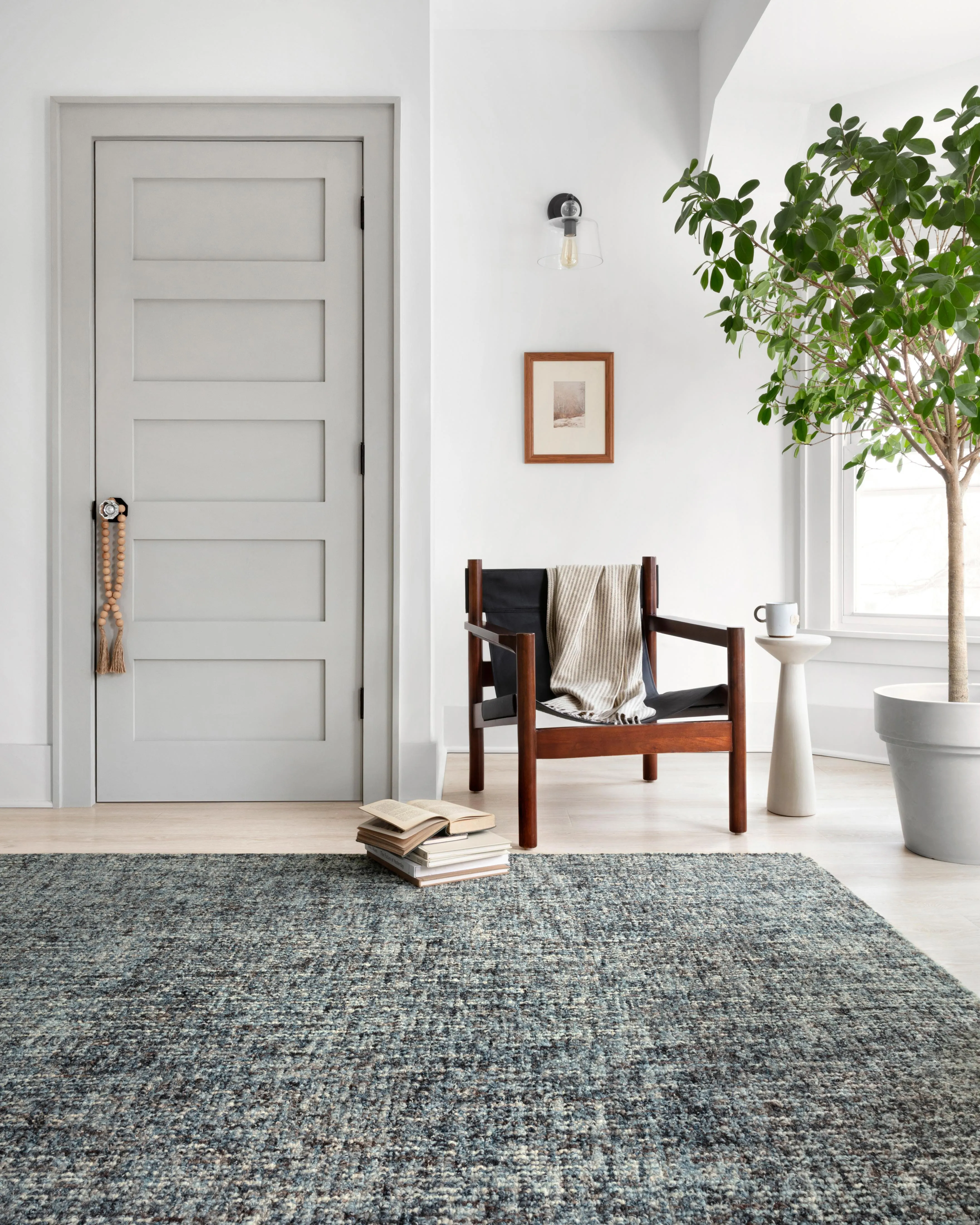 Harlow Rug in Denim & Charcoal