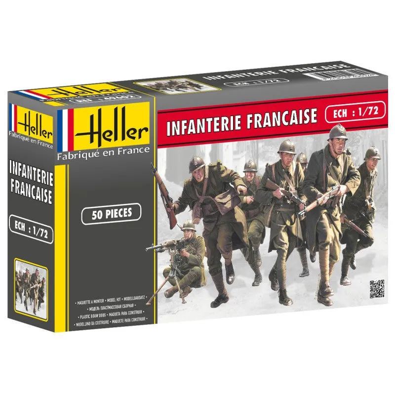 Heller Military 1/72 French Infantry (50) Kit