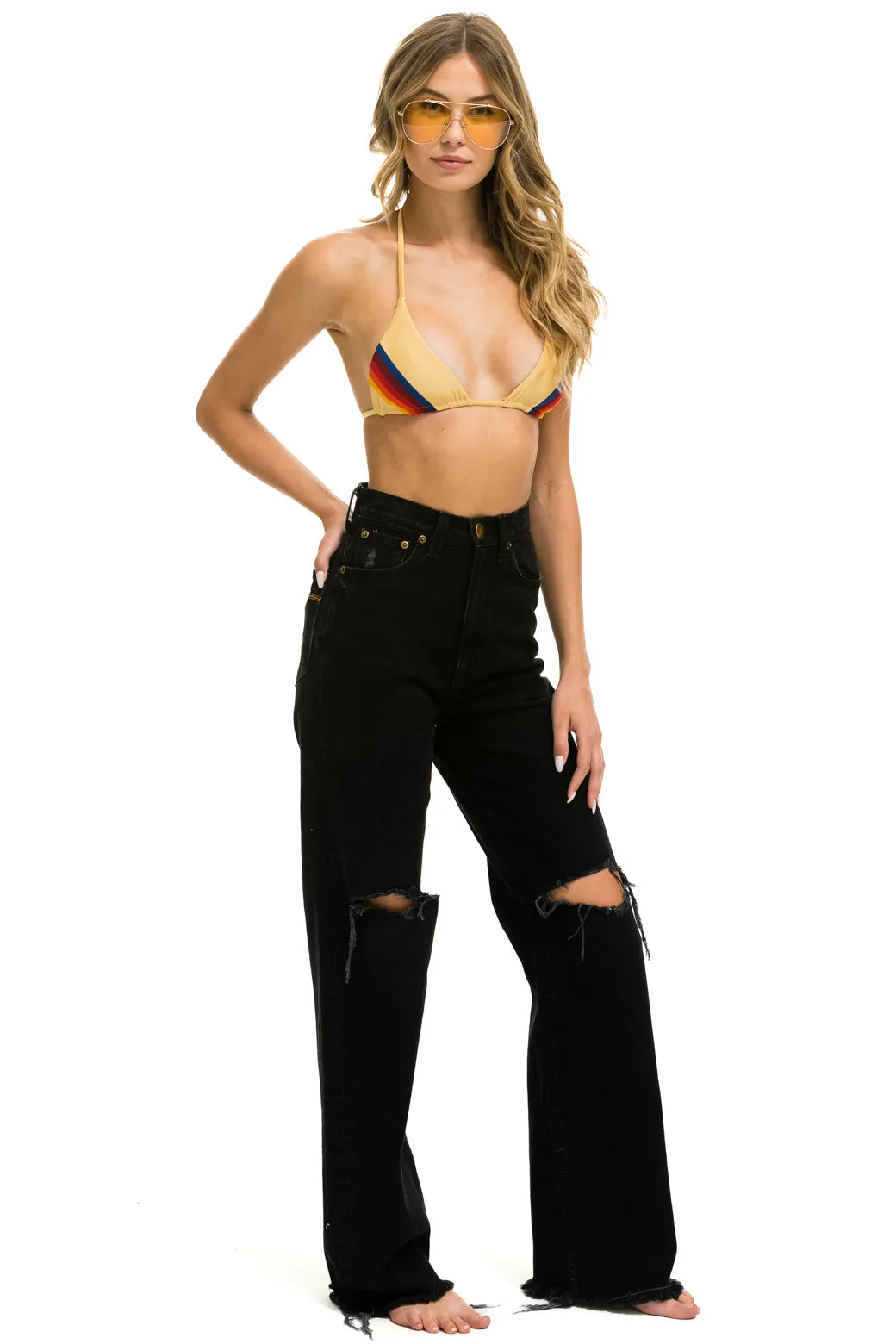 HI RISE WIDE-LEG GYPSY JEAN - VINTAGE BLACK