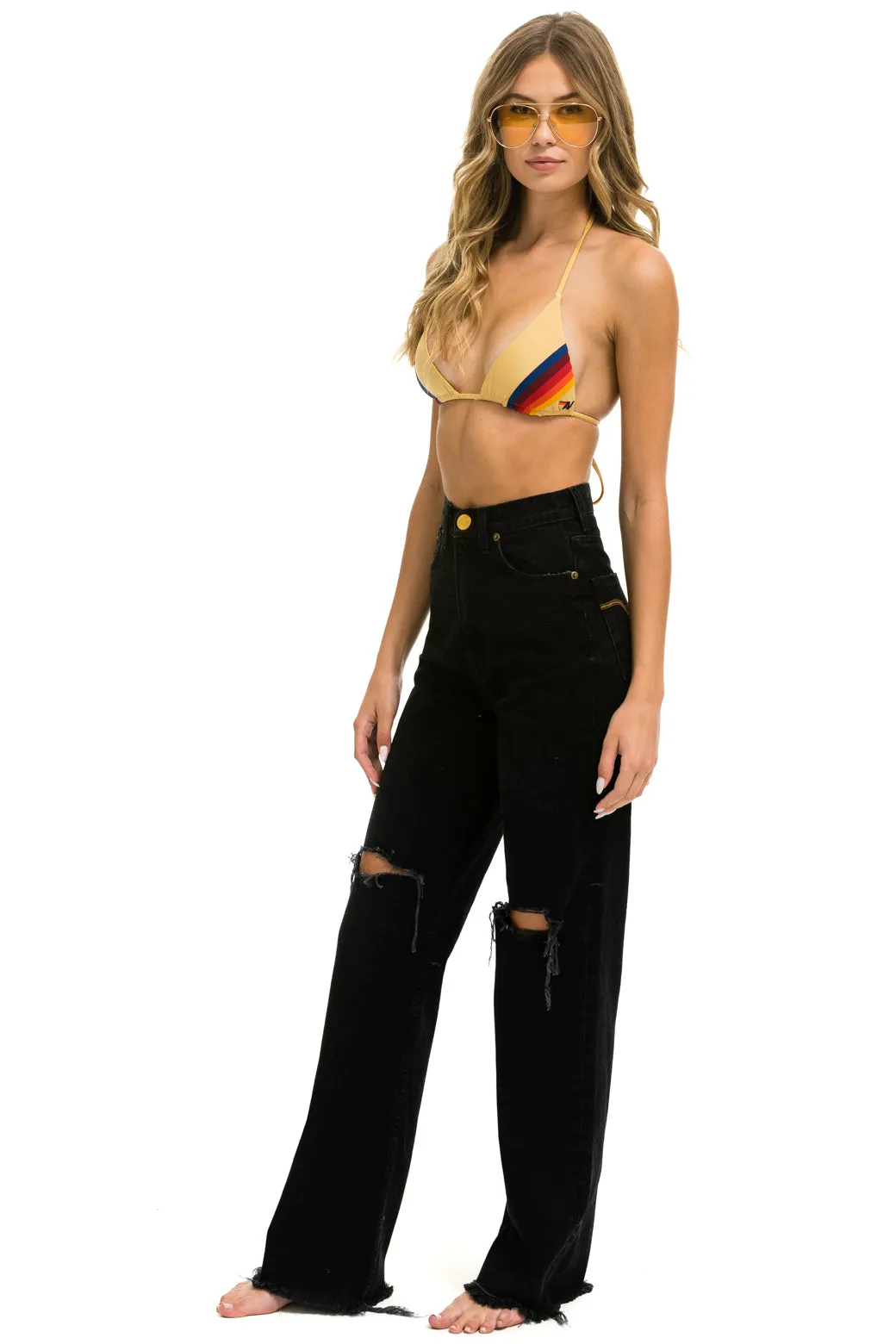 HI RISE WIDE-LEG GYPSY JEAN - VINTAGE BLACK