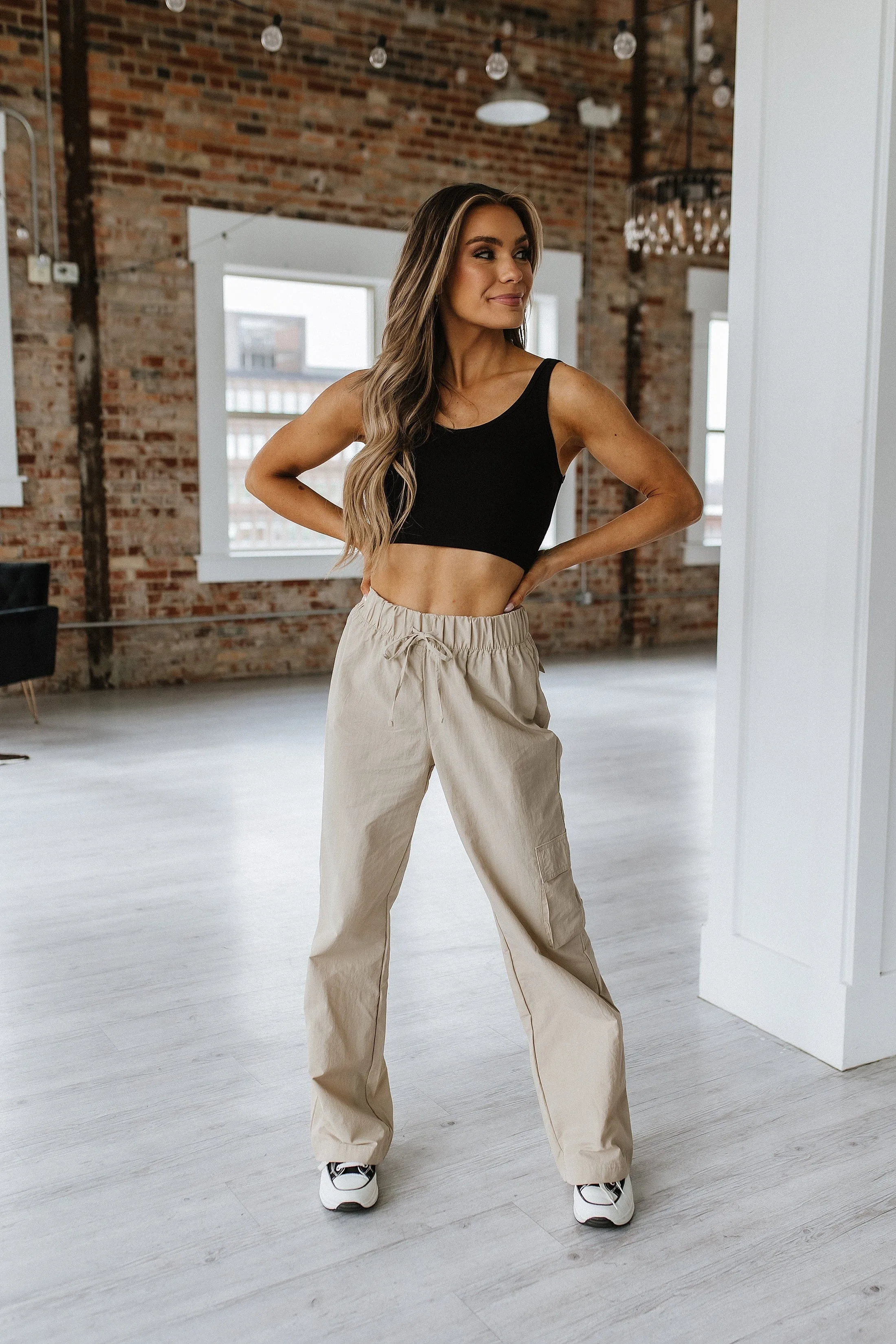 Kristie Cargo Parachute Pants