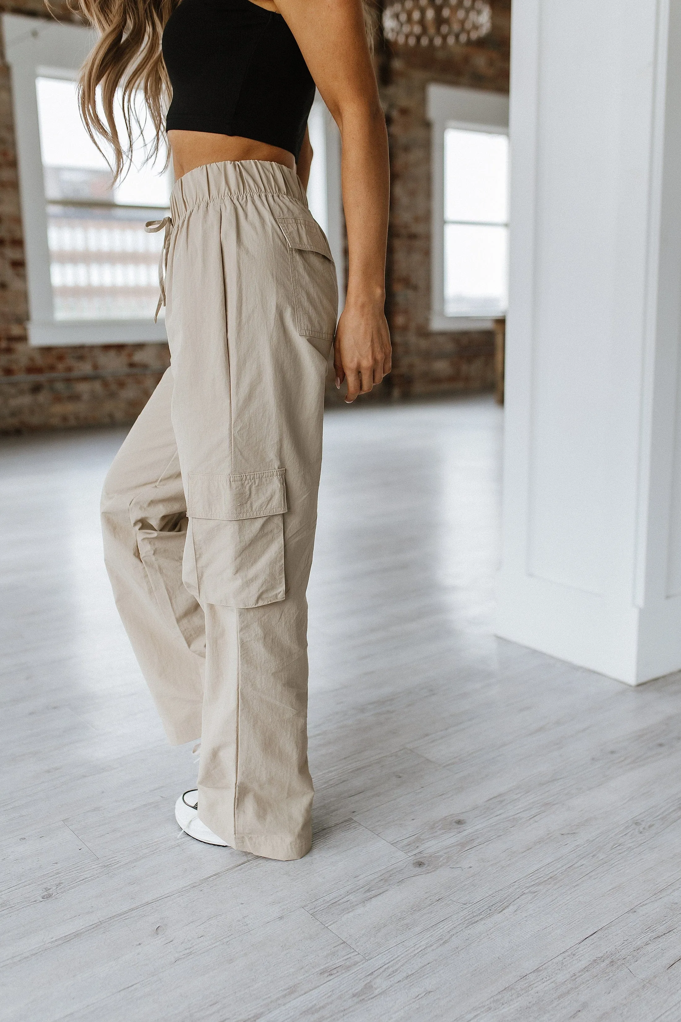 Kristie Cargo Parachute Pants