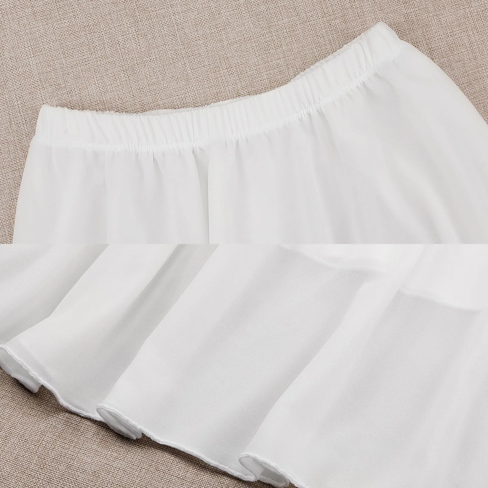 Layered Chiffon Skirt Taupe