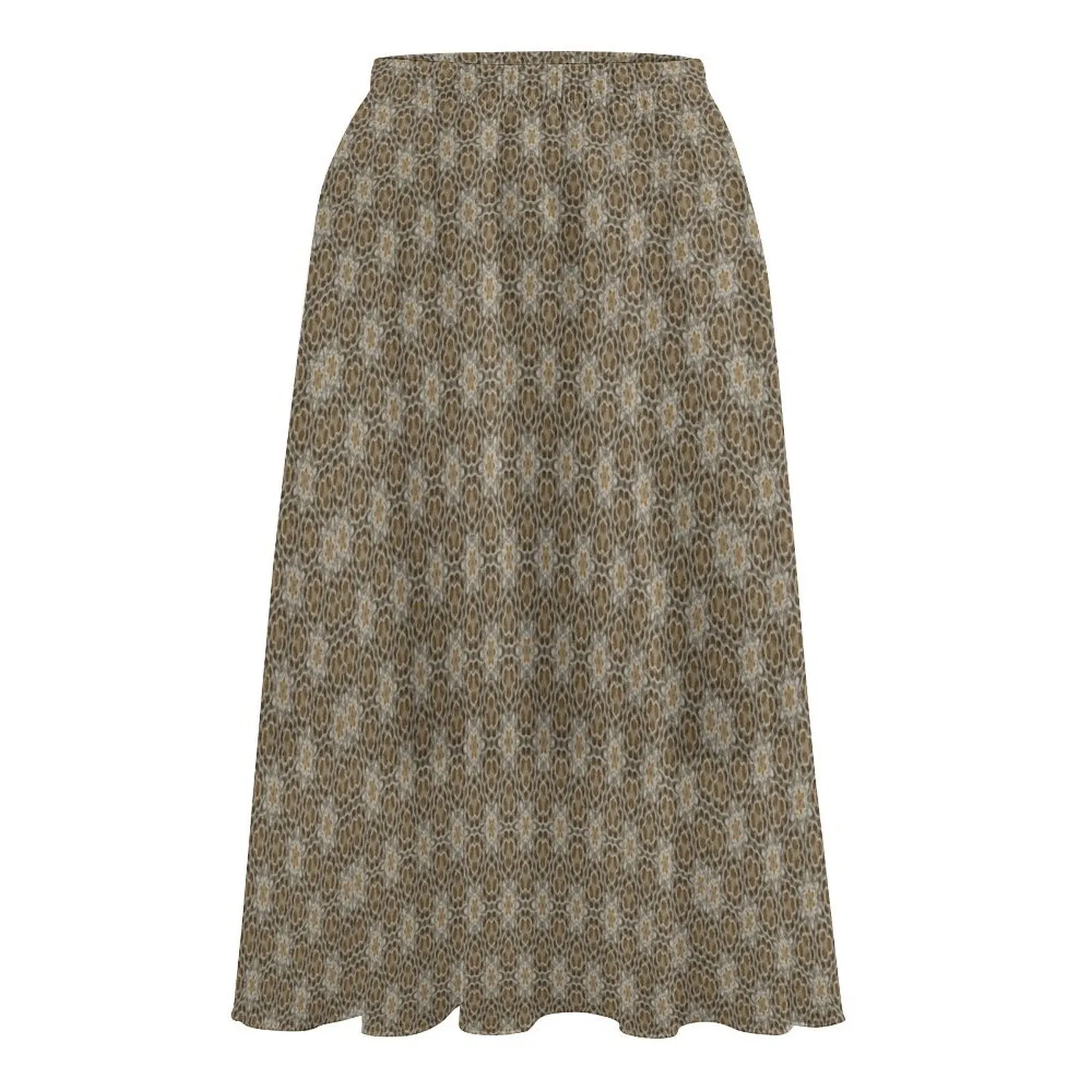 Layered Chiffon Skirt Taupe