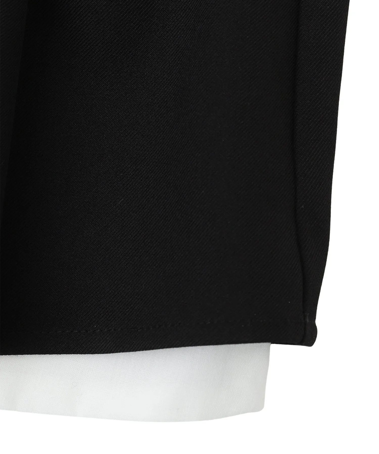 Layered pocket pleated mini skirt