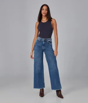 Milan High Rise Wide Leg Jeans