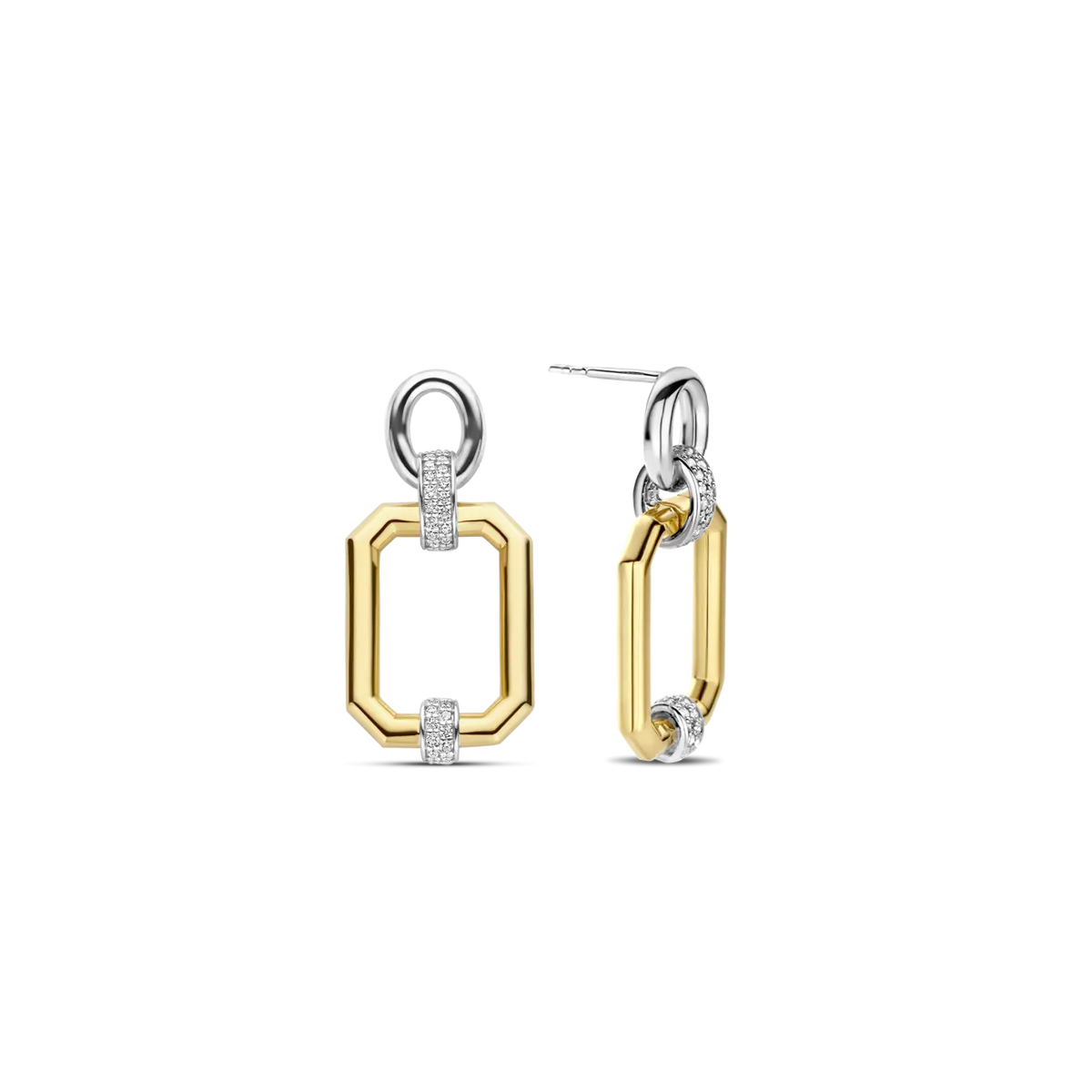 Milano Geometric Drop Earrings - Gold - 7920ZY