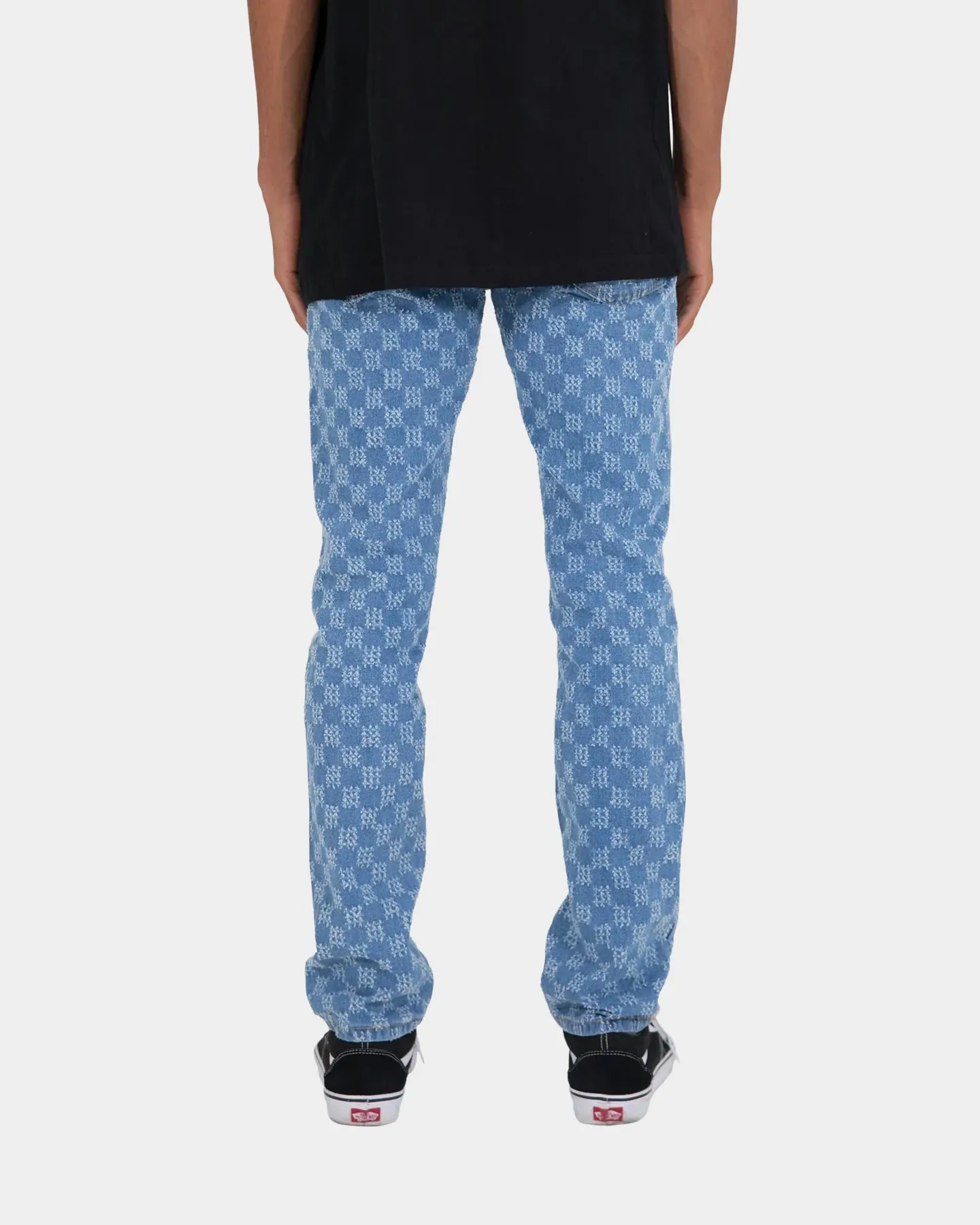 MNML D407 Checker Denim Jeans Blue