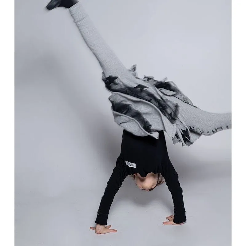 NUNUNU Attention leggings skirt Powder Heather Grey