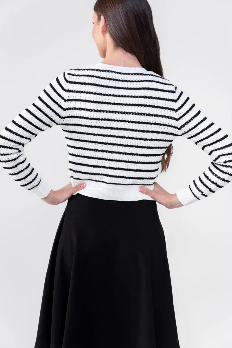 PAIGE TOP (BLACK STRIPE)