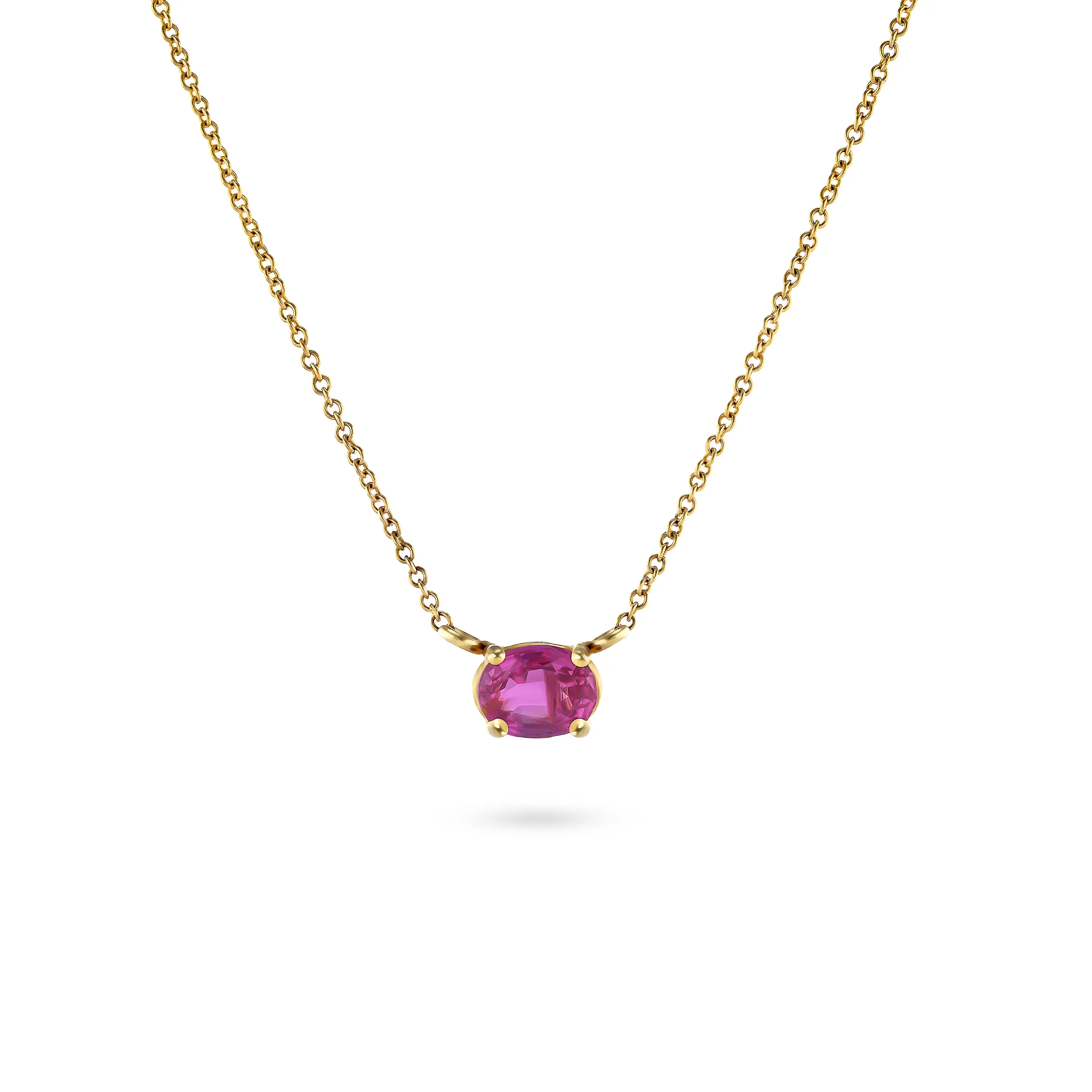 Pink Sapphire Necklace