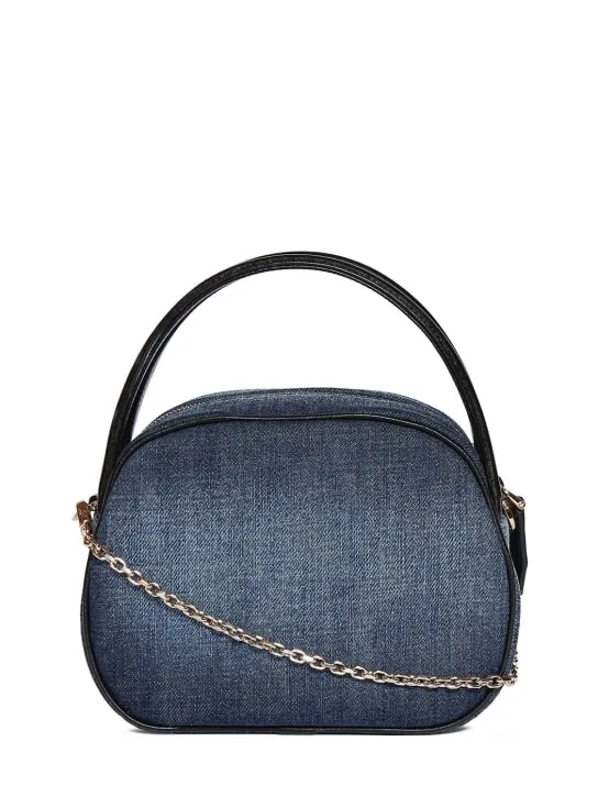 Roger Vivier   Viv&#x27; Ladybug denim top handle bag 