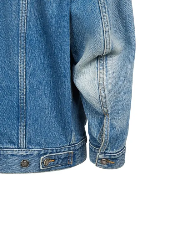 Saint Laurent   Egg shape cotton denim jacket 