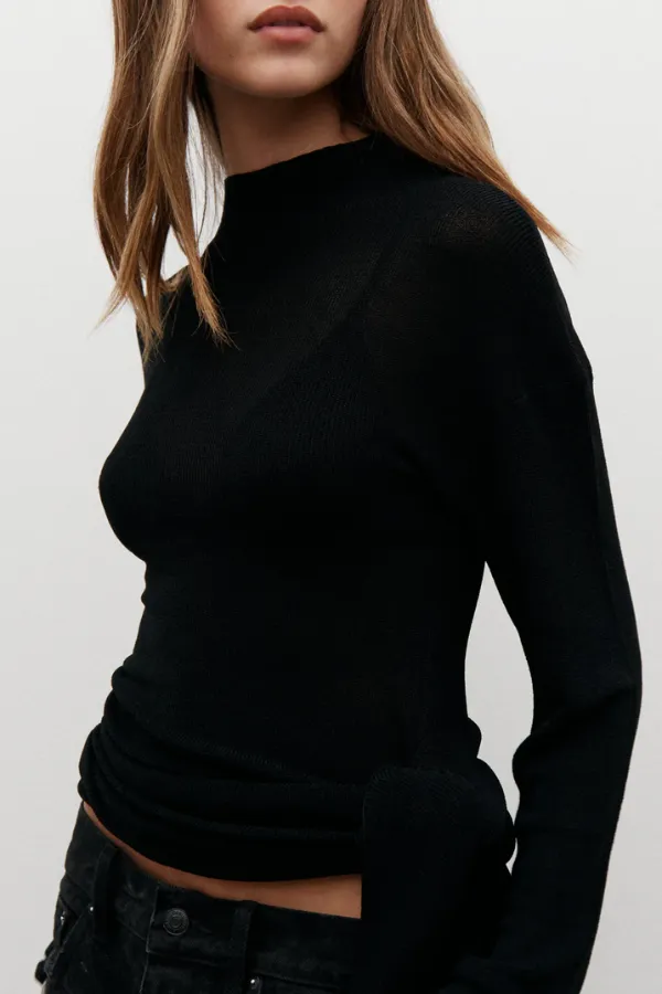 Tatiana Knit Top Black