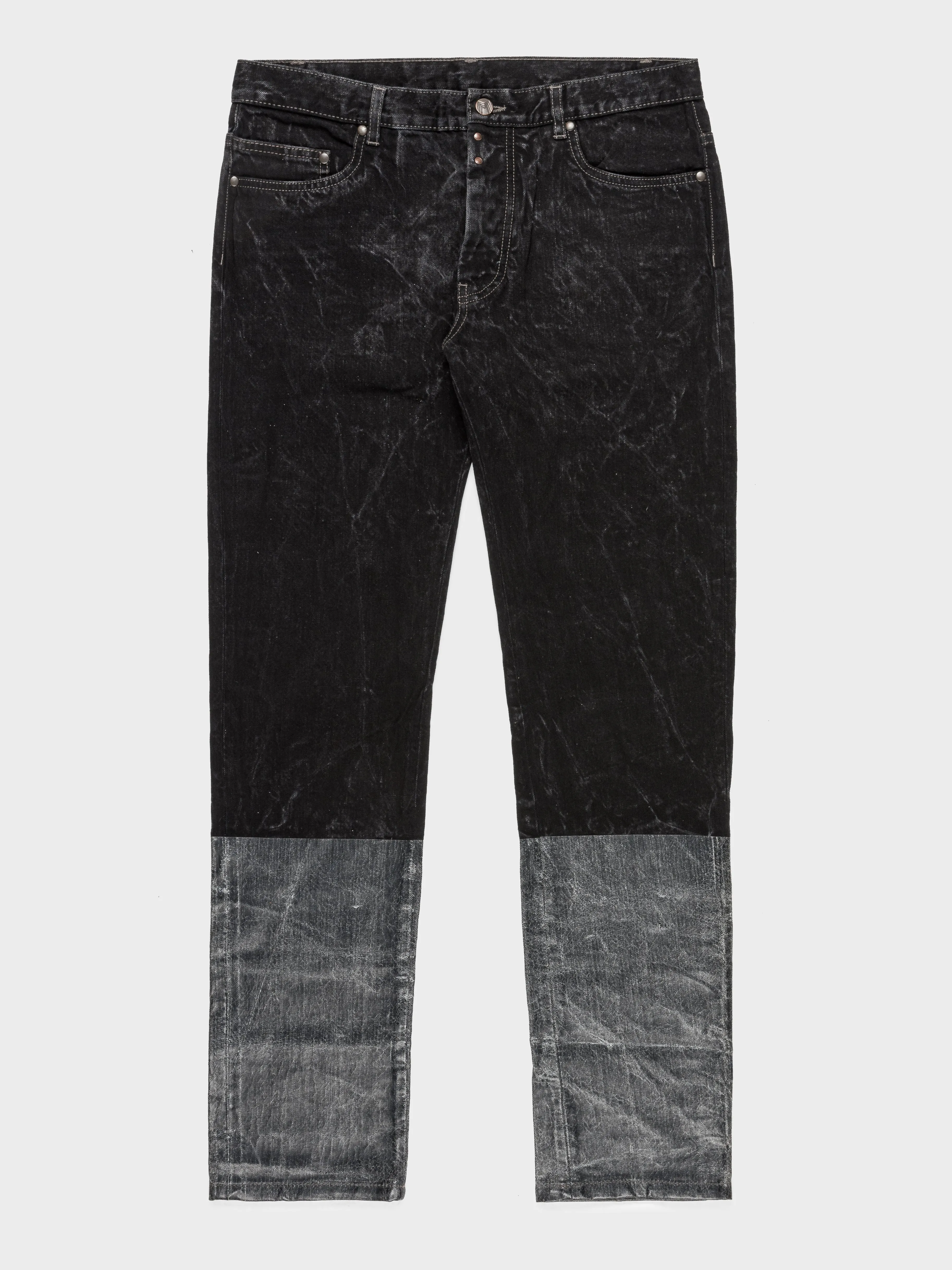 Two-Tone Washed Jeans